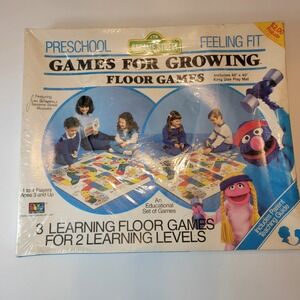 Sesame Street Games for Growing Floor Game Kids New Feeling Fit 1987